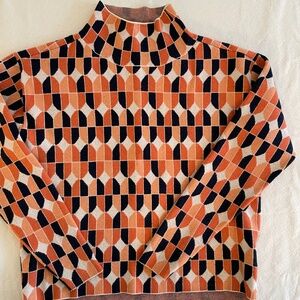 Maeve Geometric Print Sweater ~ XX Small